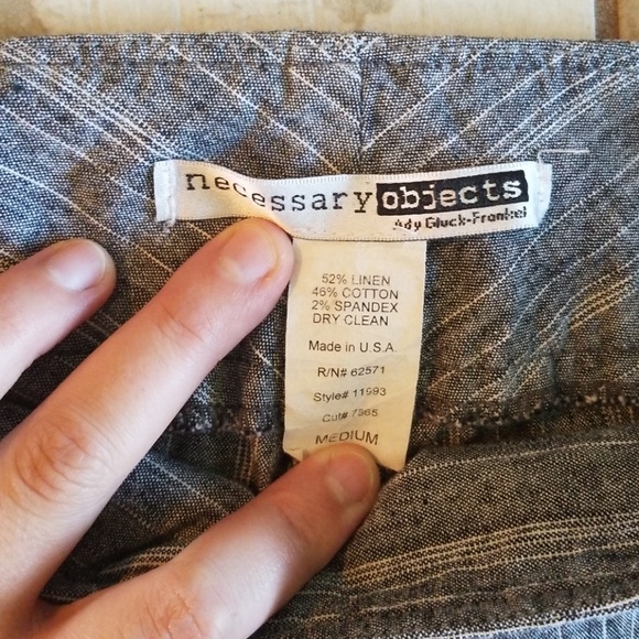 Grey striped bell bottoms - Picture 3 of 4